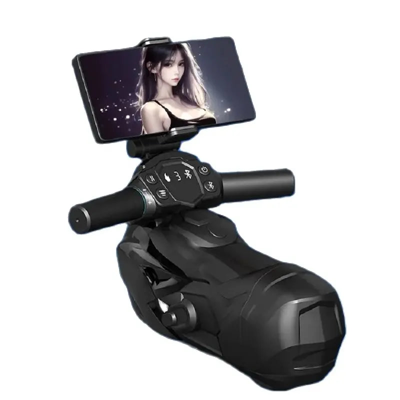 APP Control Smart Motorcycle Male Masturbator (with bluetooth and handles)