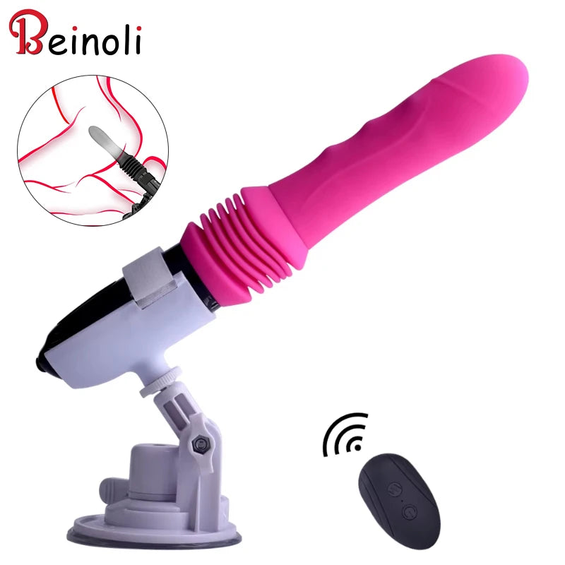 Sex Machine Thrusting Big Dildo Vibrator