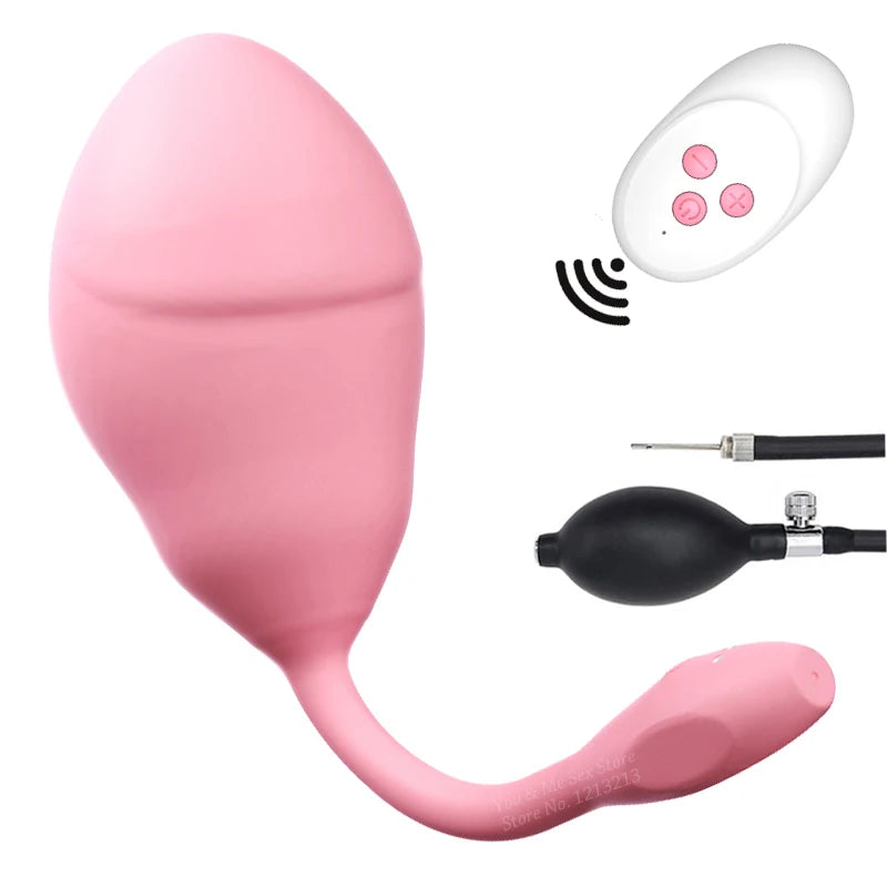 Inflatable Wireless Remote Vibrating Egg