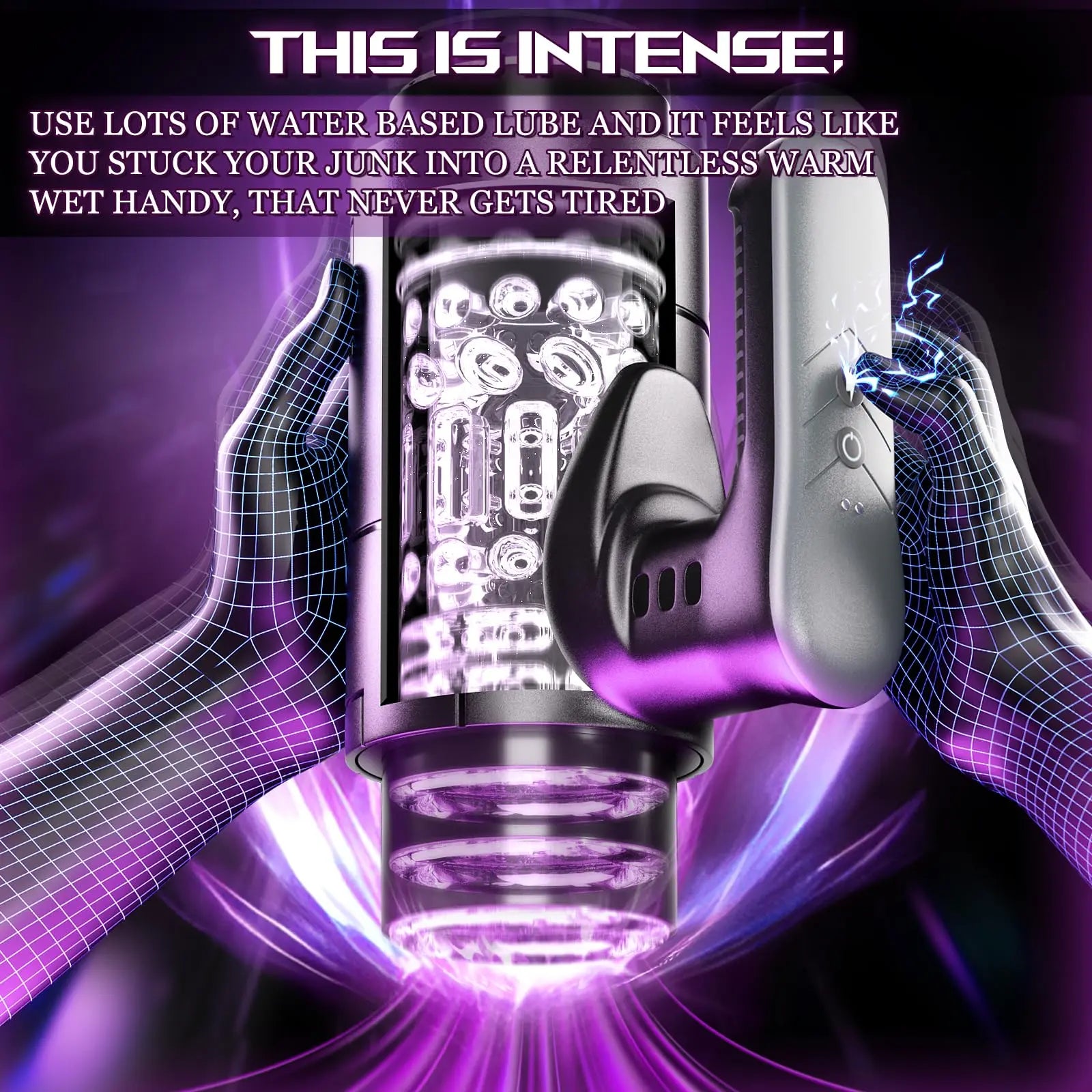 Jess Automatic Telescopic Silicone Masturbator
