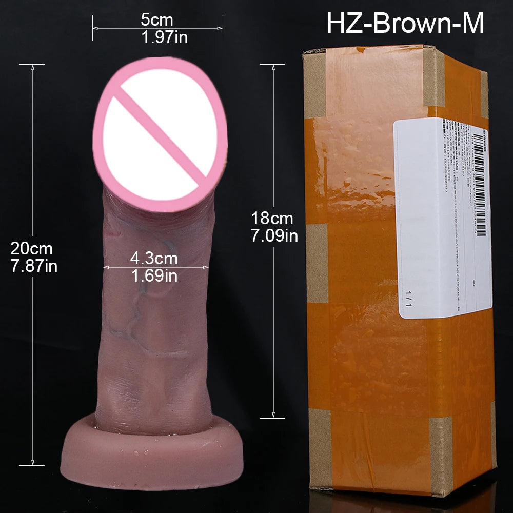 PLAYCHARM Realistic Dildos Big Glans With Suction Base