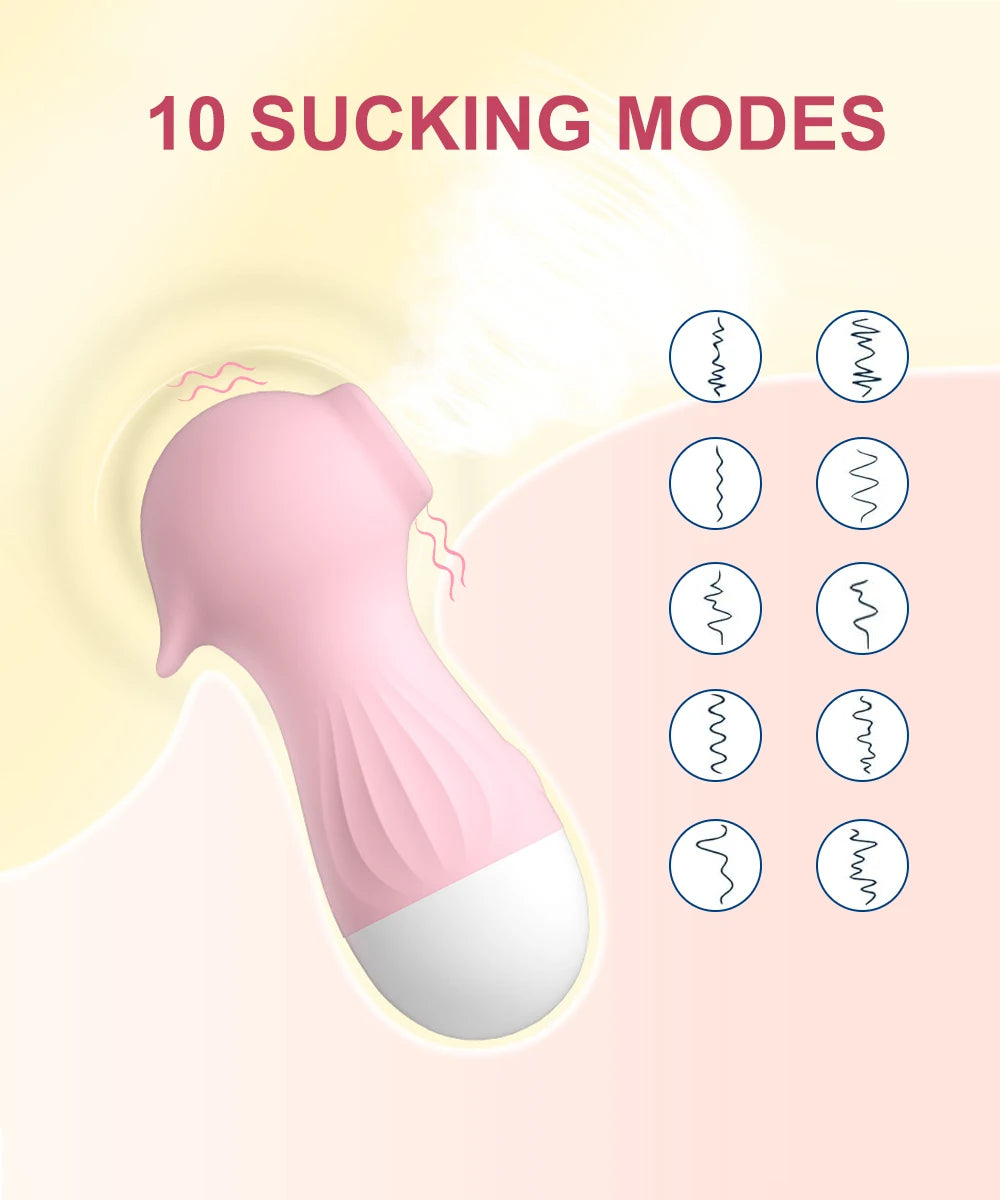 Clitoral Suction Vibrator (Dual Stimulation with Powerful Vibration & Rhythmic Suction)