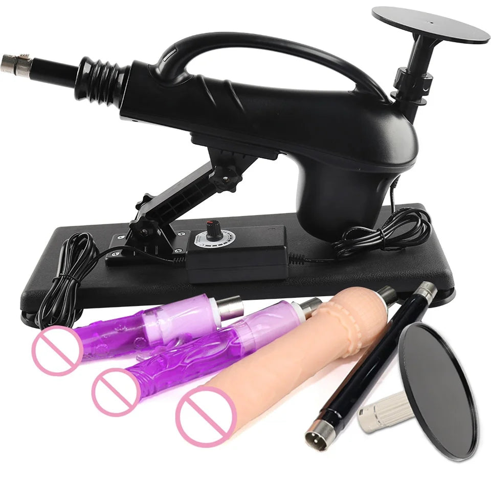 Portable Automatic Sex Machine with Big Dildo
