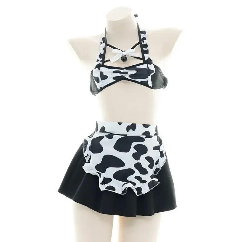Exotic Lingerie Set Women Cosplay Costume Sexy Outfit Fancy Halter Mesh Bandage Exotic Uniform
