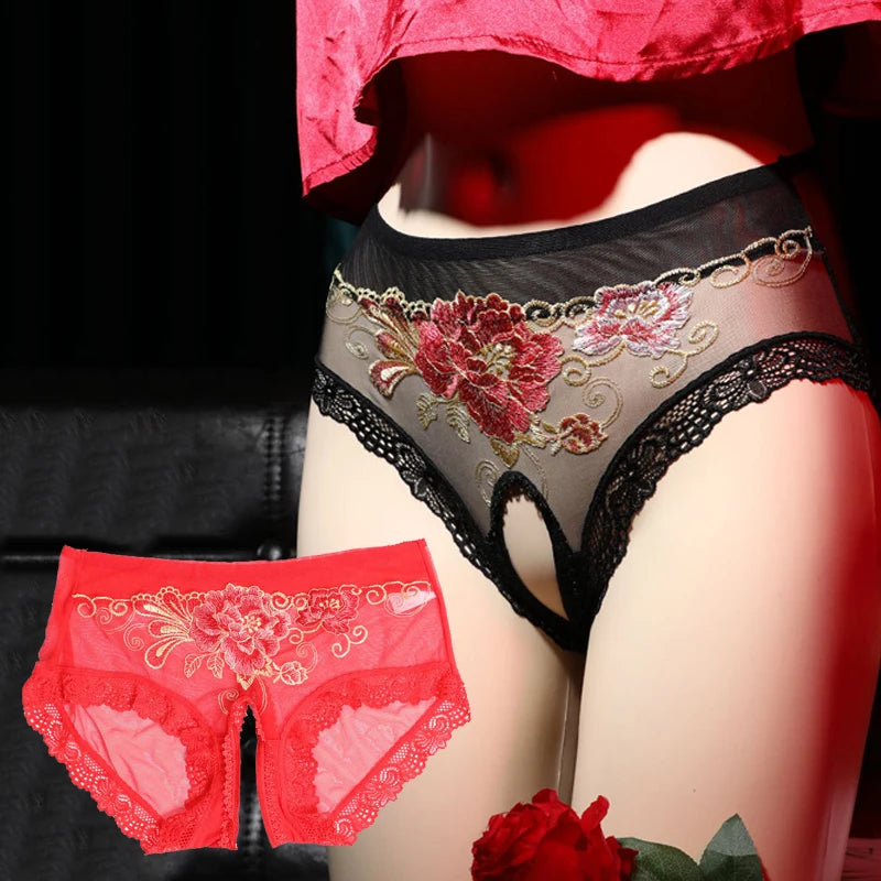 Sexy Lingerie Lace Transparent Panties for Sex Underwear