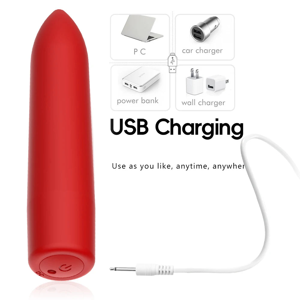 Mini Bullet Vibrator for Women 10 Speed (usb charging)