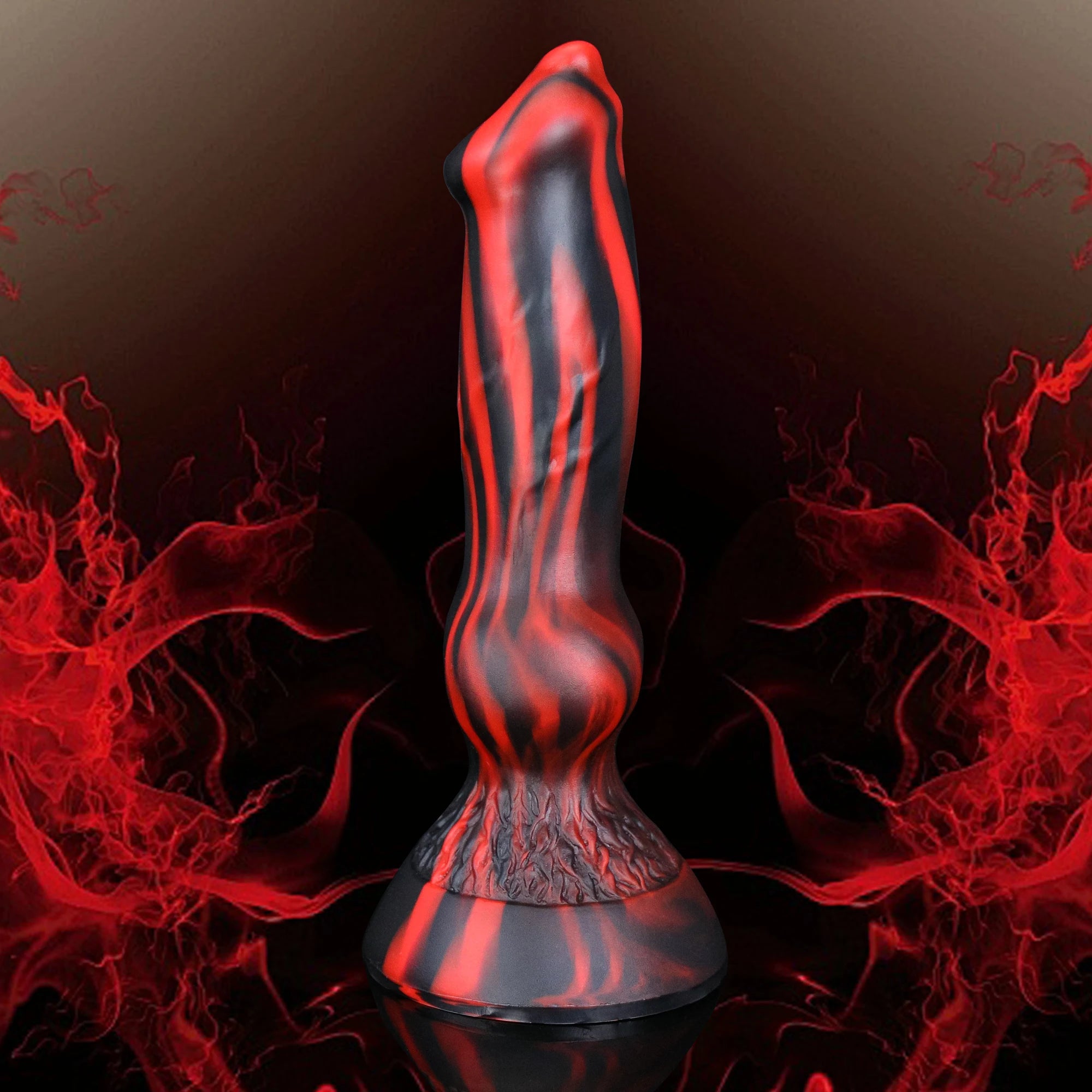 Black Red Dog Dildo