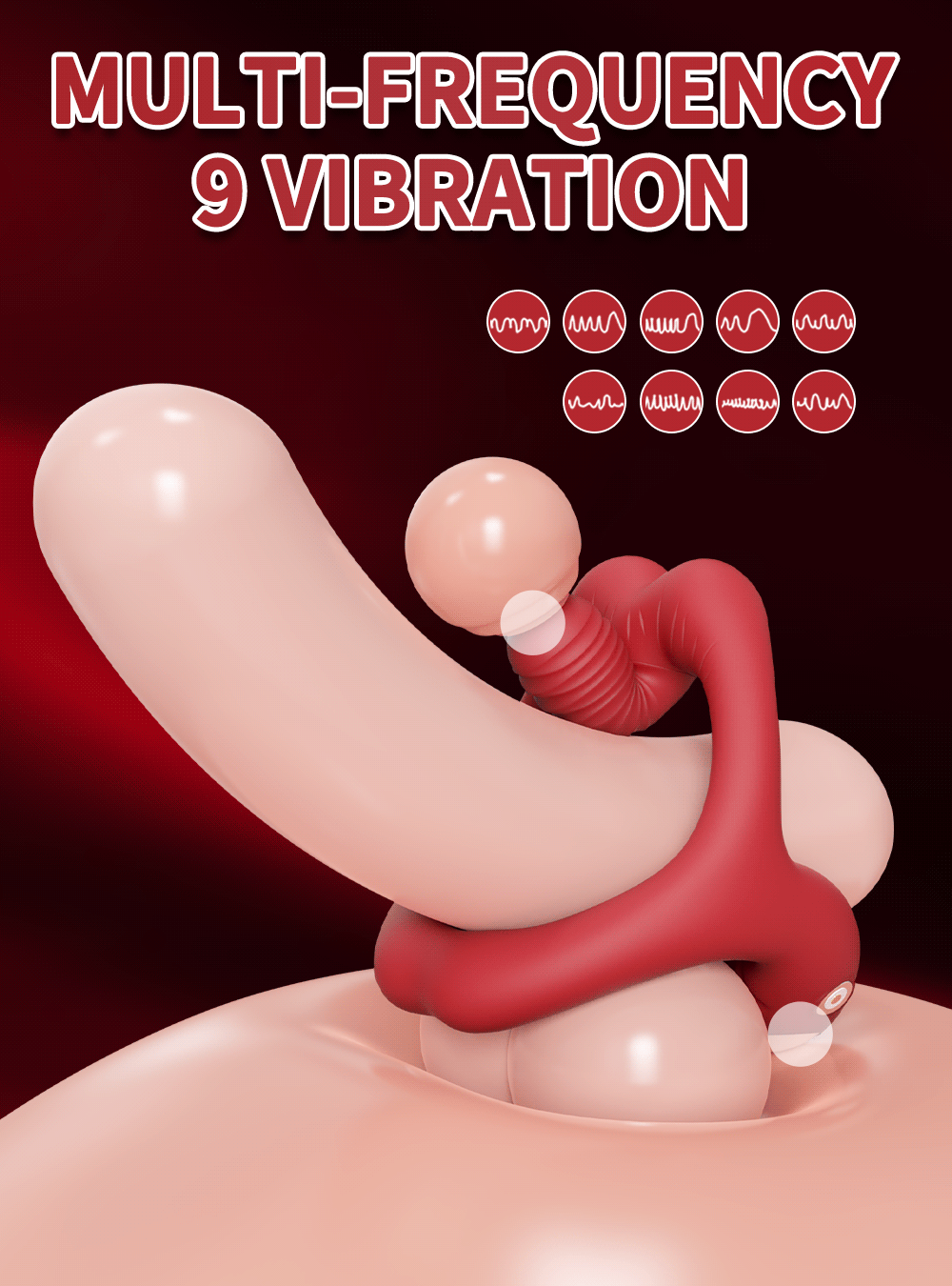 Cock Rings for Man (Vibrating Stimulator Ejaculation Delay)