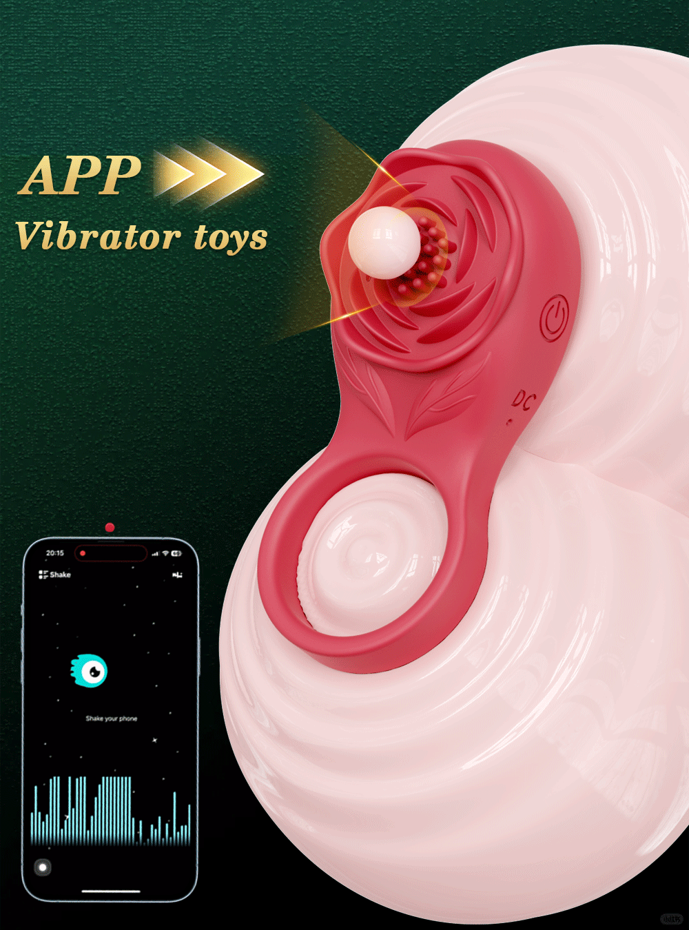 Cock Rings for Man (Vibrating Stimulator Ejaculation Delay)