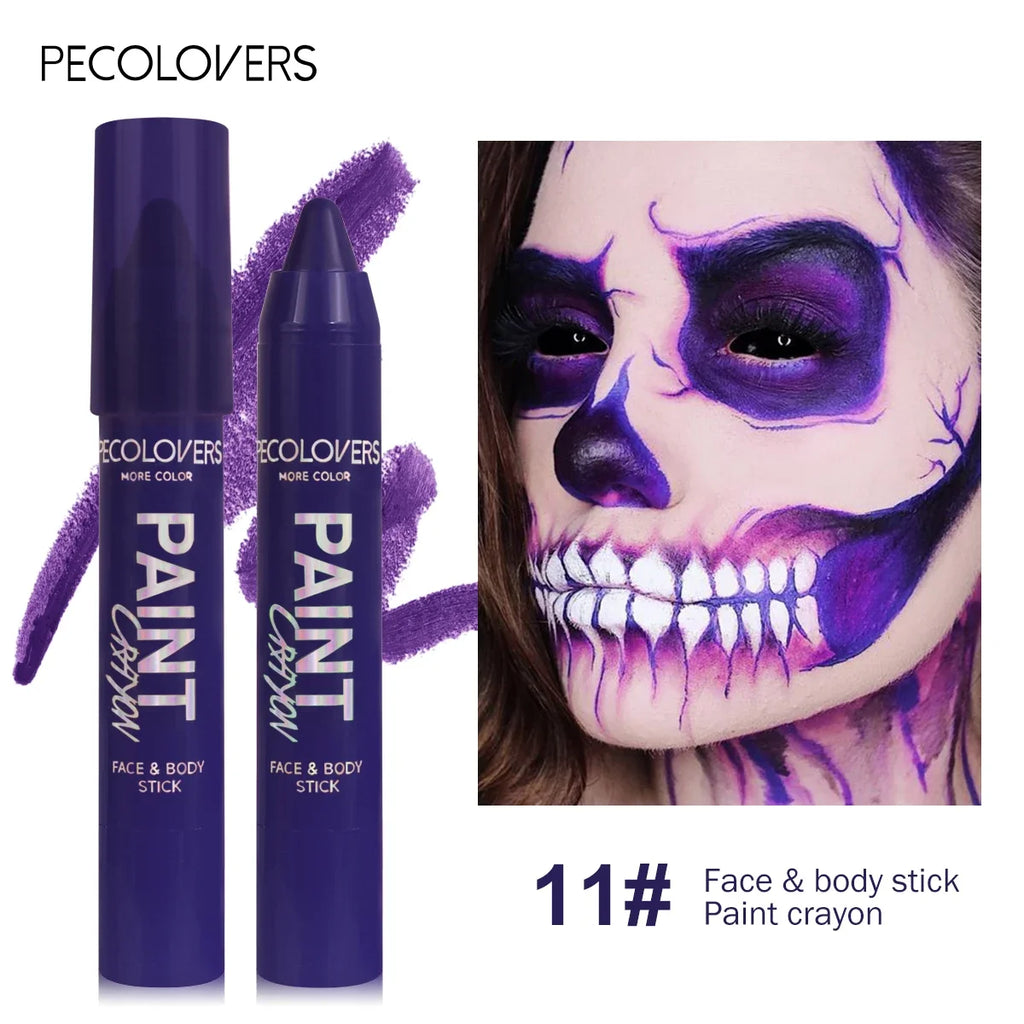 Face & Body Paint Sticks Body Paint Glow in The Dark Under UV Lights Face Painting Crayon Sticks Party