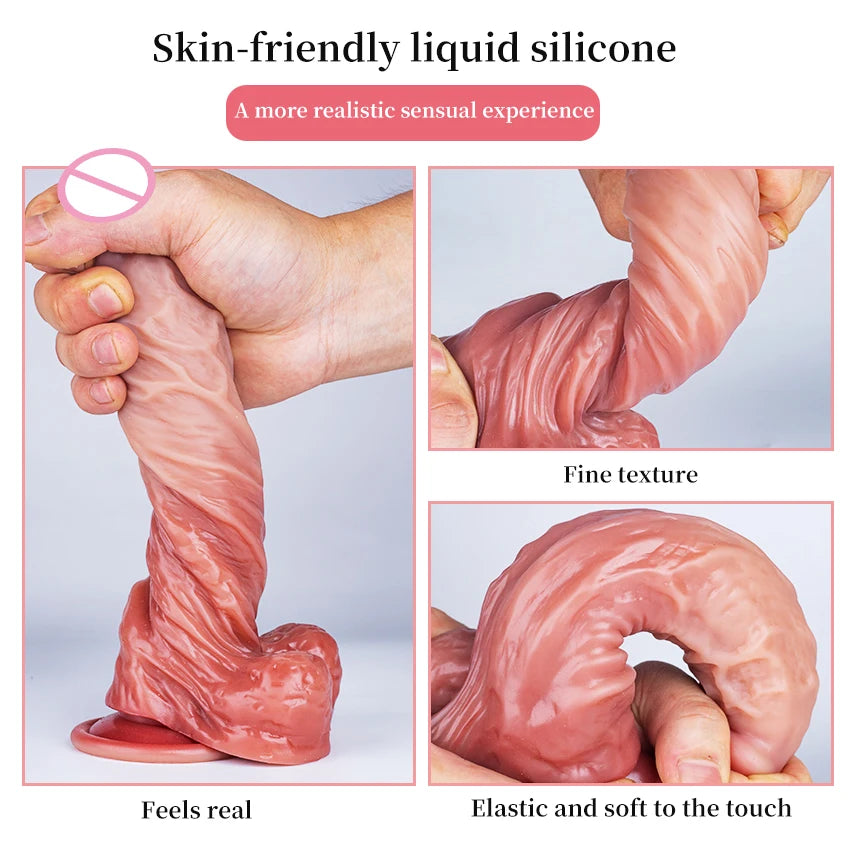 Silicone Dildos With Suction base 9Realistic Penis Sex Toys)