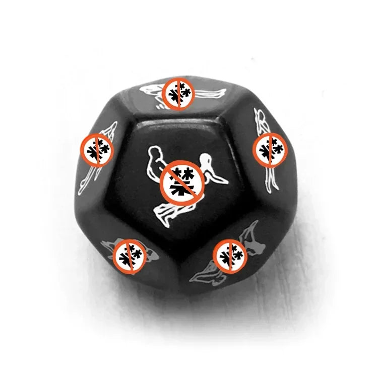 12 Sides Sex dice (2 colour)