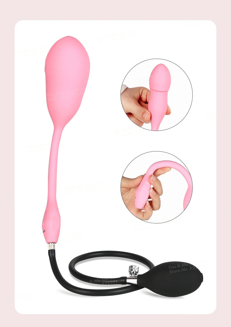 Inflatable Wireless Remote Vibrating Egg