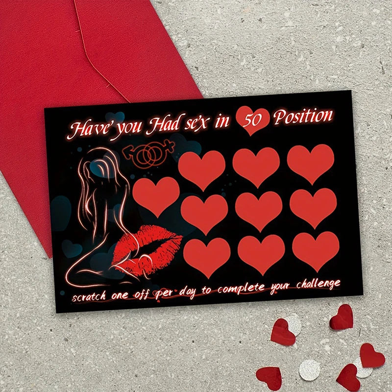 5PCS Sex Scratch Card Couples Games