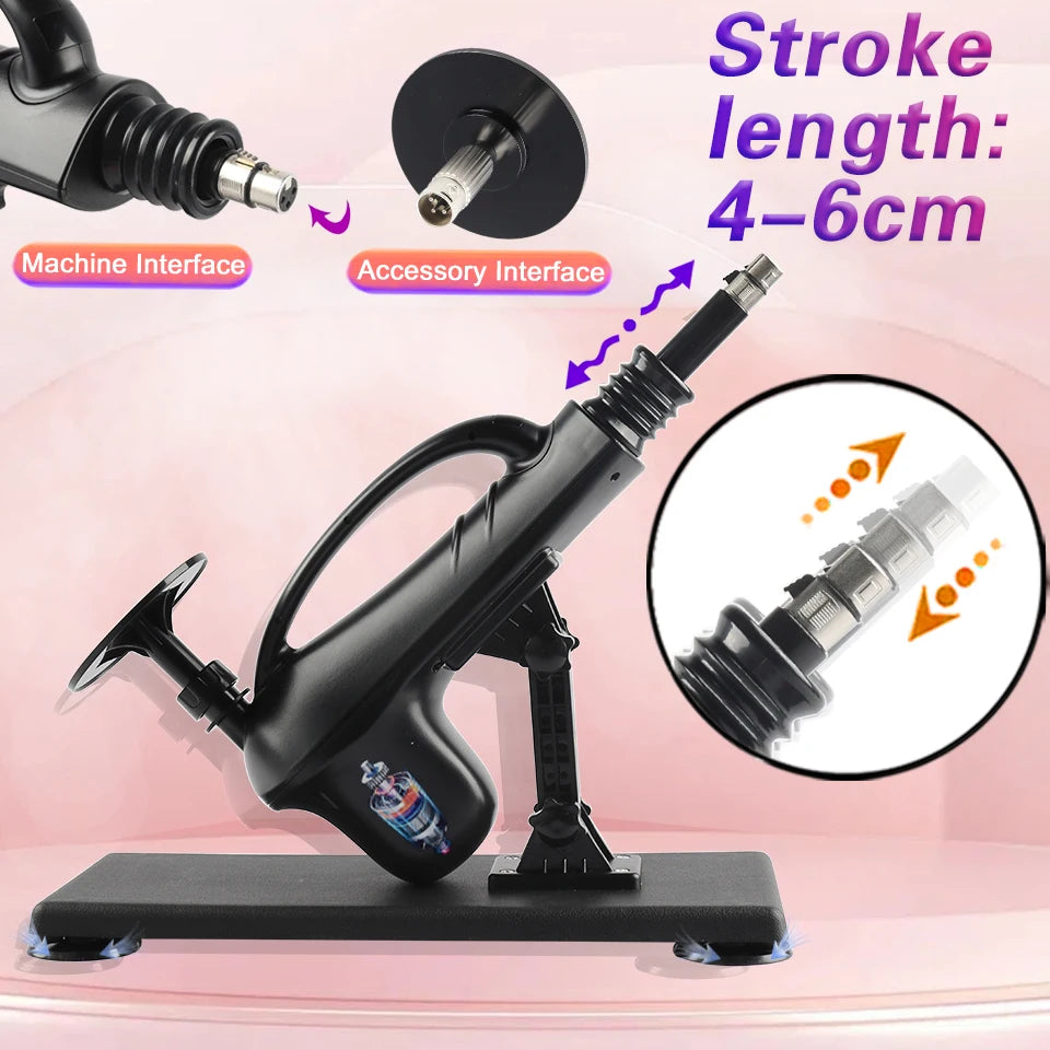 Portable Automatic Sex Machine with Big Dildo