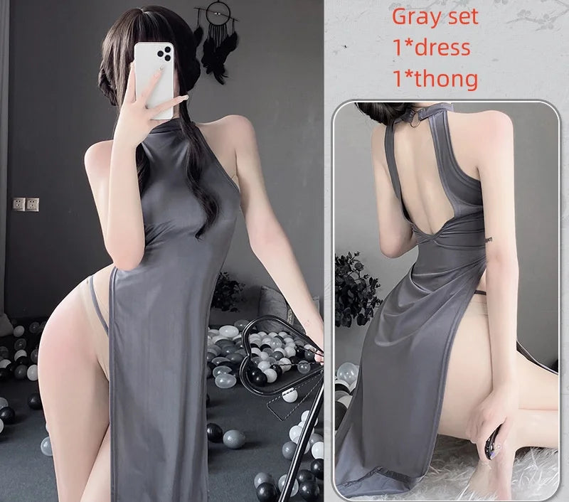 Cosplay Uniform Adult Sex Suit With Thongs Japanese Girl Dress Sexy Lingerie Women Night Party Nightgowns Porn Costume Underwear