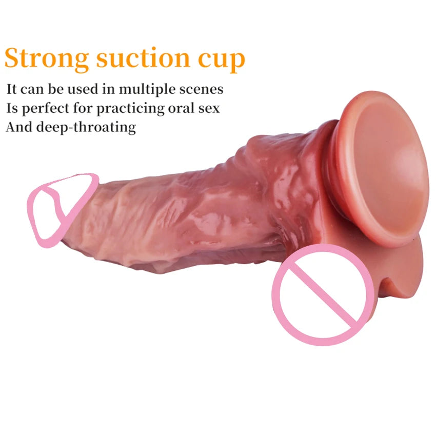 Silicone Dildos With Suction base 9Realistic Penis Sex Toys)