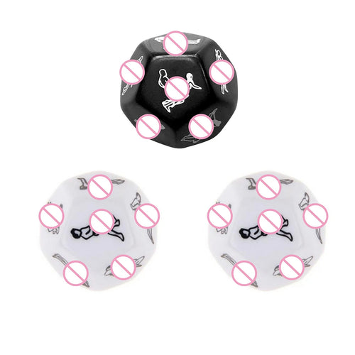 12 Sides Funny Sex Dice and 6 Sides Erotic Craps Sex dice