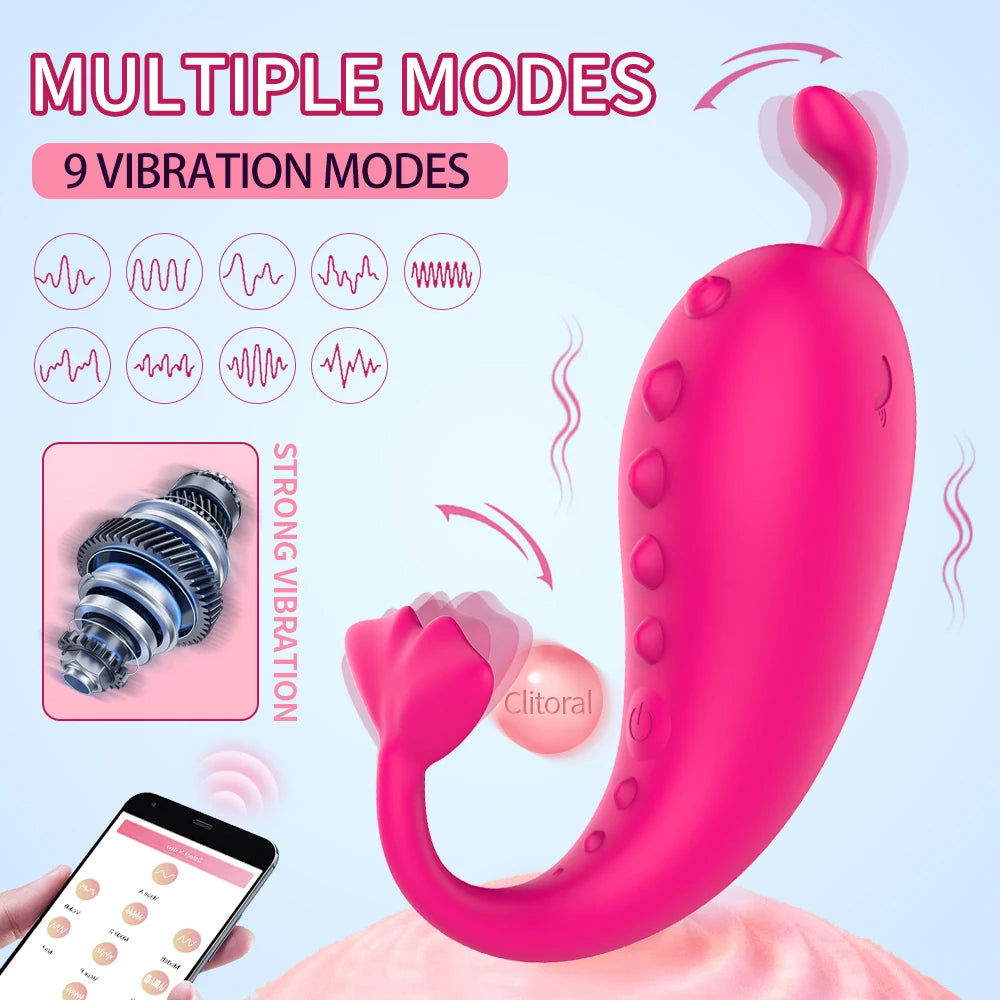 Wireless Vibration Love Egg Vibrator (Bluetooth APP Control)