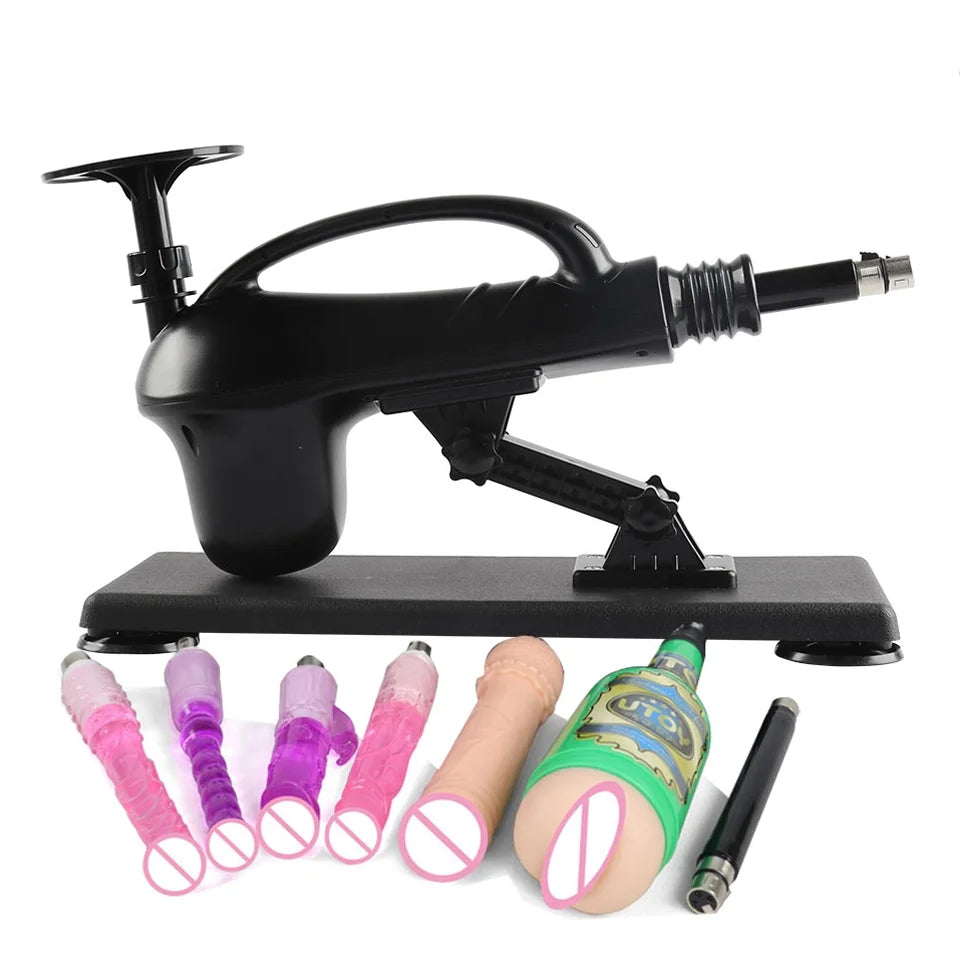 Portable Automatic Sex Machine with Big Dildo