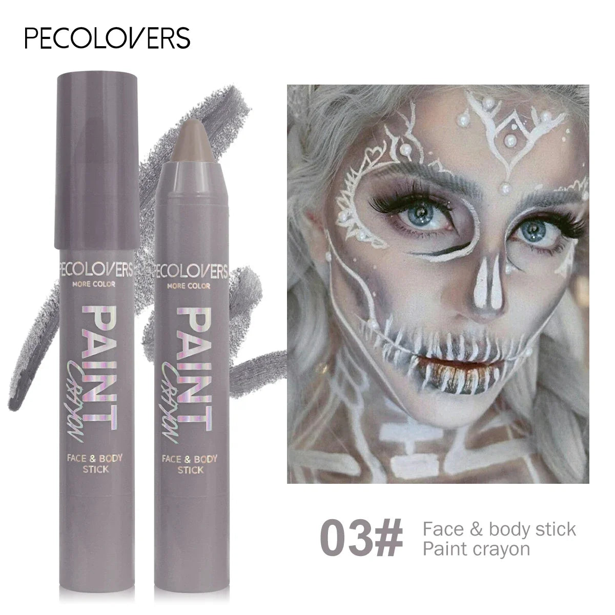 Face & Body Paint Sticks Body Paint Glow in The Dark Under UV Lights Face Painting Crayon Sticks Party