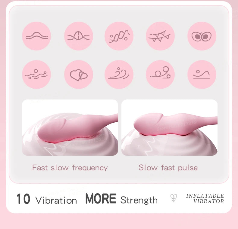 Inflatable Wireless Remote Vibrating Egg