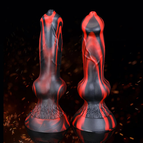 Black Red Dog Dildo