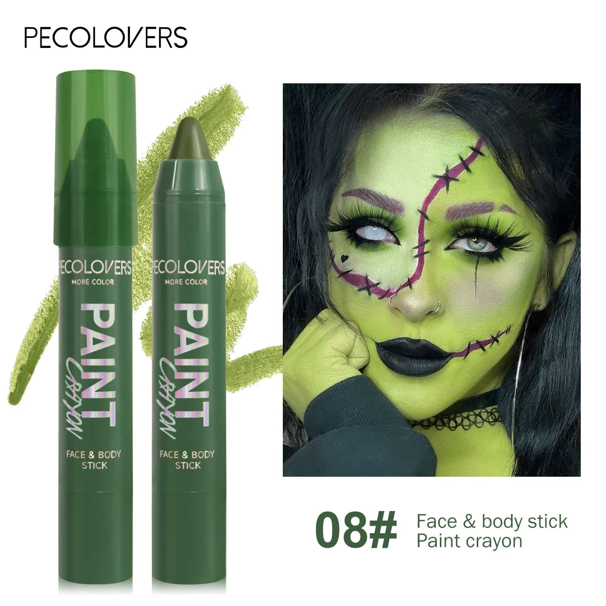 Face & Body Paint Sticks Body Paint Glow in The Dark Under UV Lights Face Painting Crayon Sticks Party