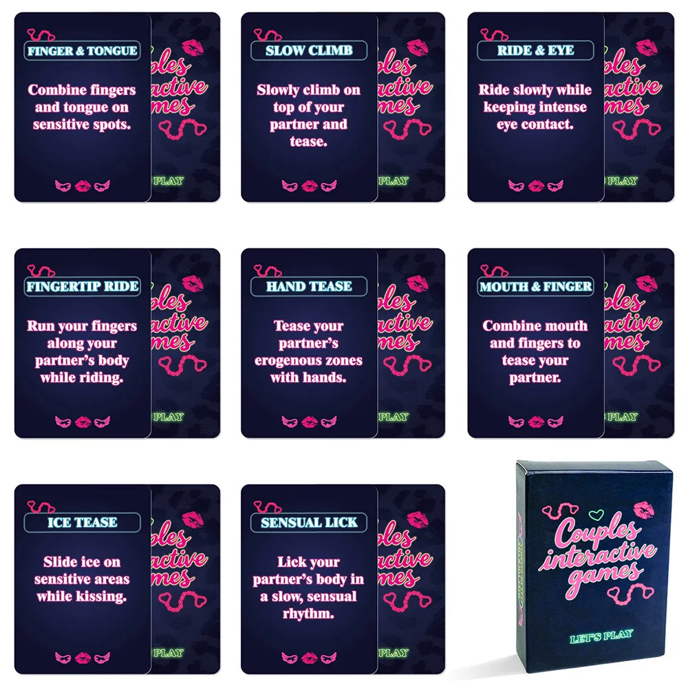 50PCS Sexual Couple Game Card