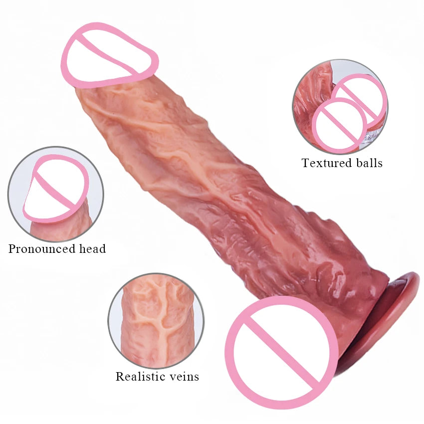 Silicone Dildos With Suction base 9Realistic Penis Sex Toys)
