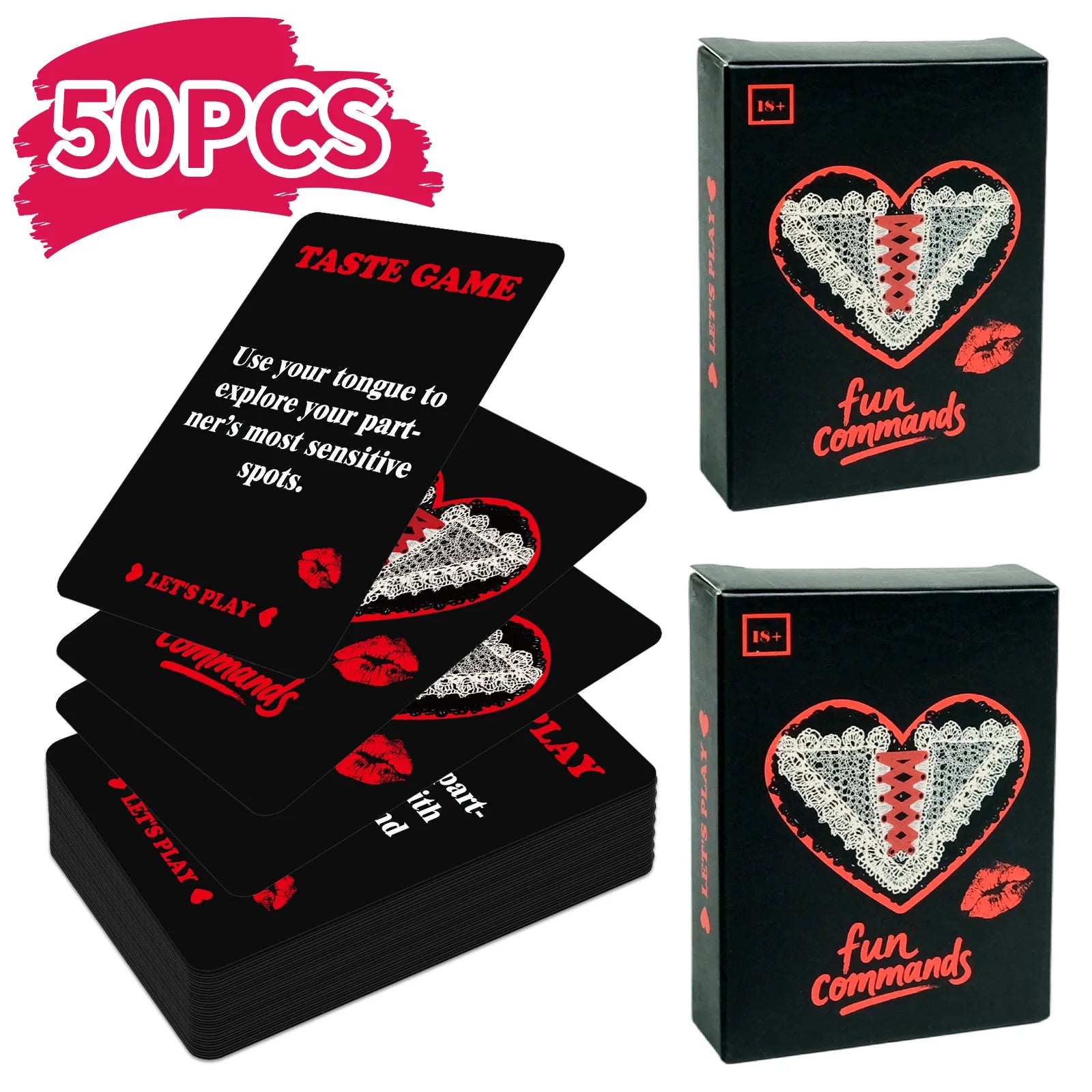 50PCS Couple Sex Funny Game Card Truth or Dare Game Cards