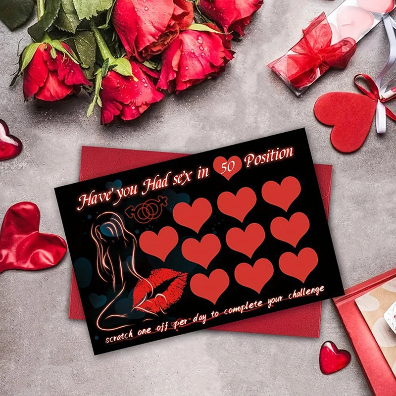5PCS Sex Scratch Card Couples Games