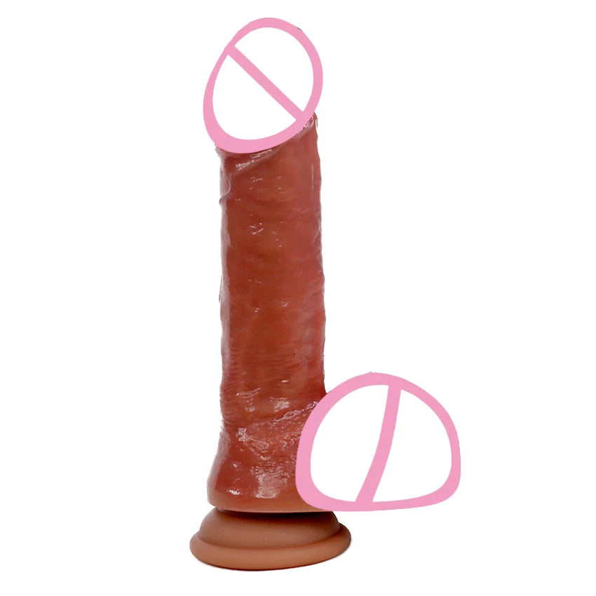 Silicone Dildos With Suction base 9Realistic Penis Sex Toys)