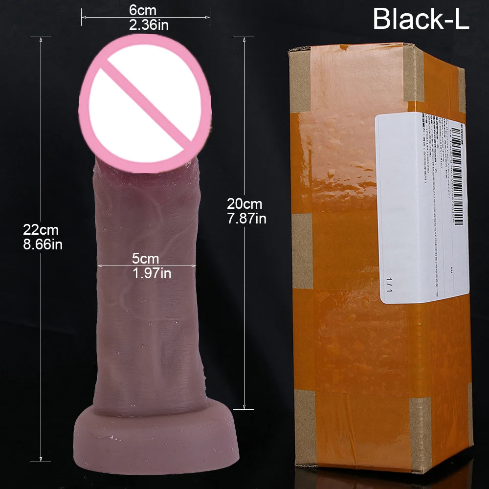 PLAYCHARM Realistic Dildos Big Glans With Suction Base