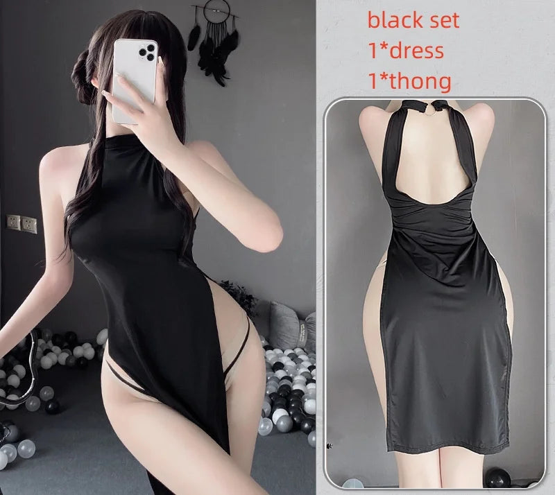 Cosplay Uniform Adult Sex Suit With Thongs Japanese Girl Dress Sexy Lingerie Women Night Party Nightgowns Porn Costume Underwear