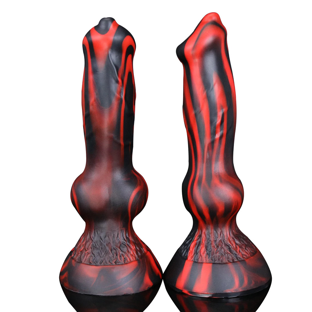 Black Red Dog Dildo