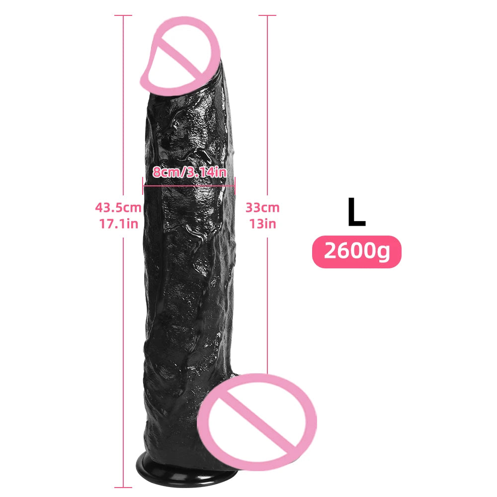 Super Big Dildo Huge Simulated Dildo Sex Toys For Women (Vaginal Anal Stimulation Large Size )