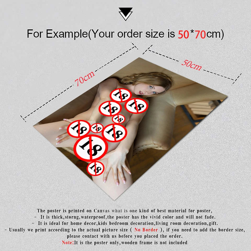 Provocative Female Poster Seductive Body Painting - Artistic & Erotic Wall Print Room Decor