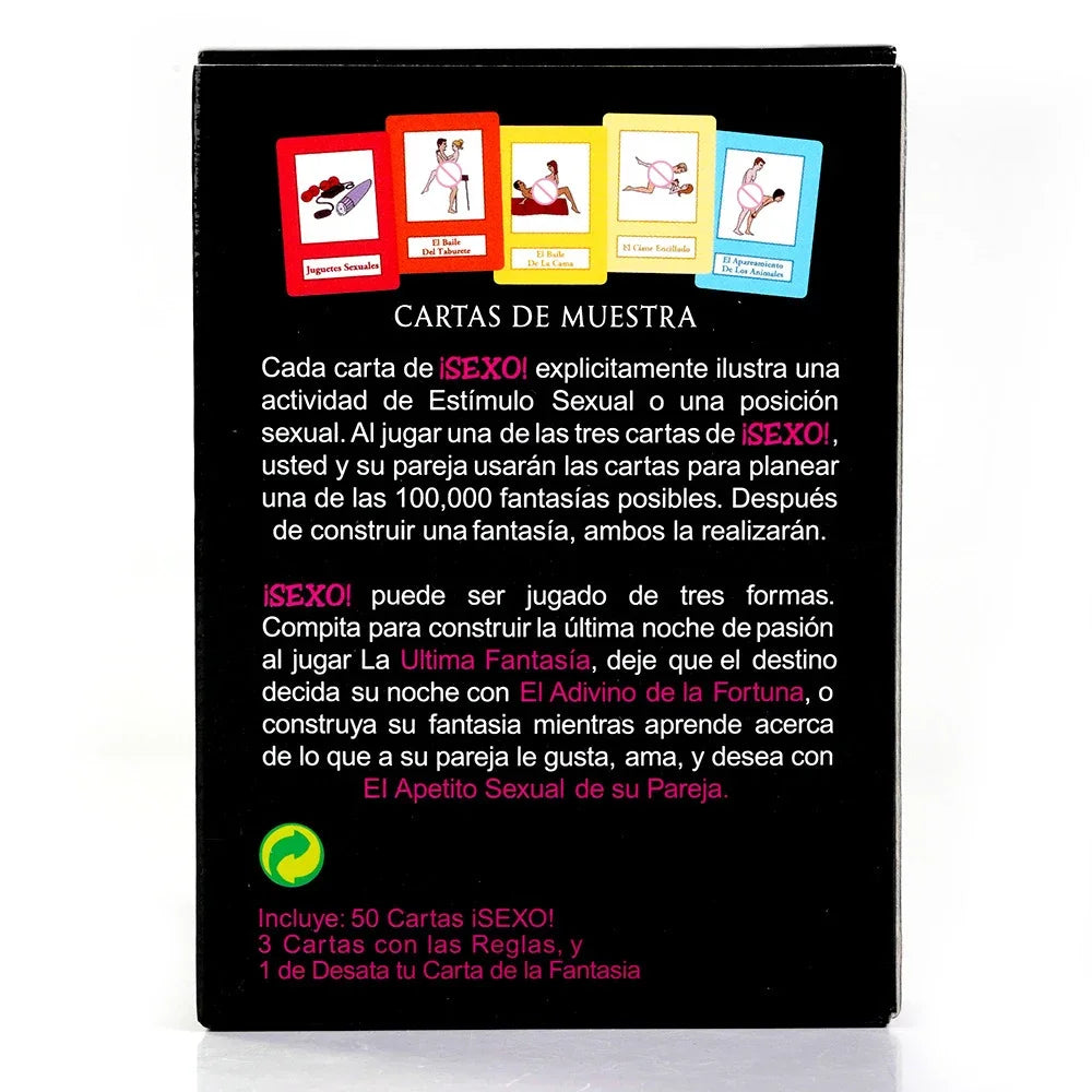 English Sex Card Game (50 Kinds of Card)