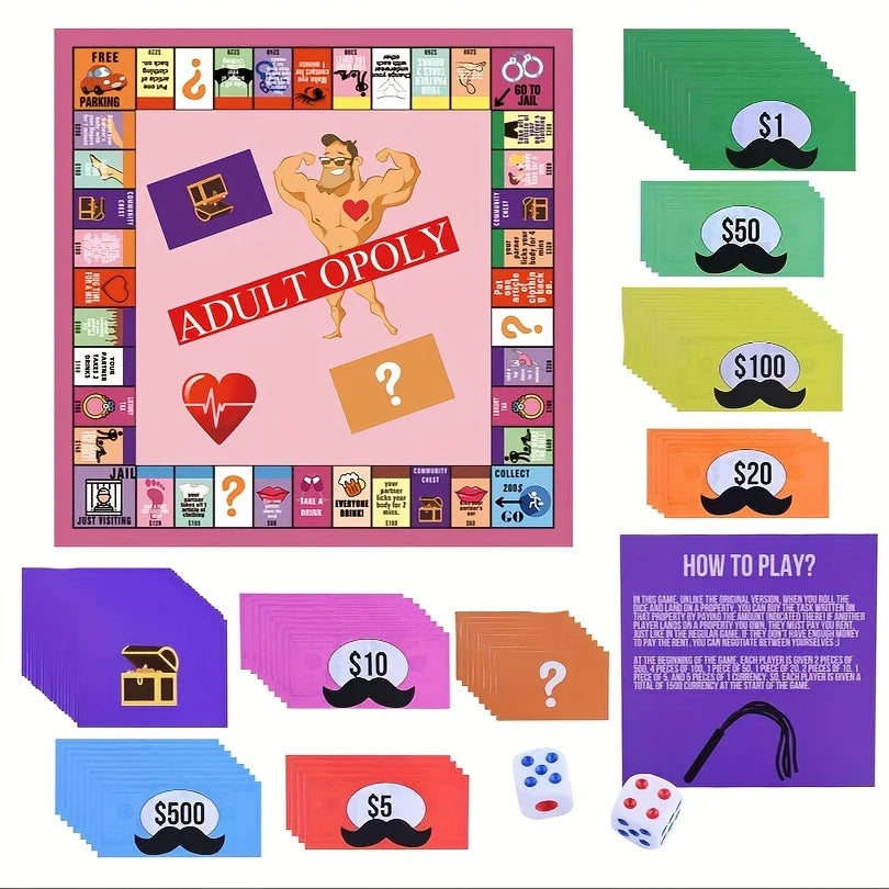 Couples Adultopoly Board Game For Sex