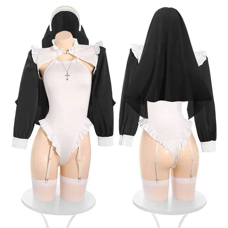 Sexy Lingerie Uniform Maid Bodysuit Outfits Cosplay