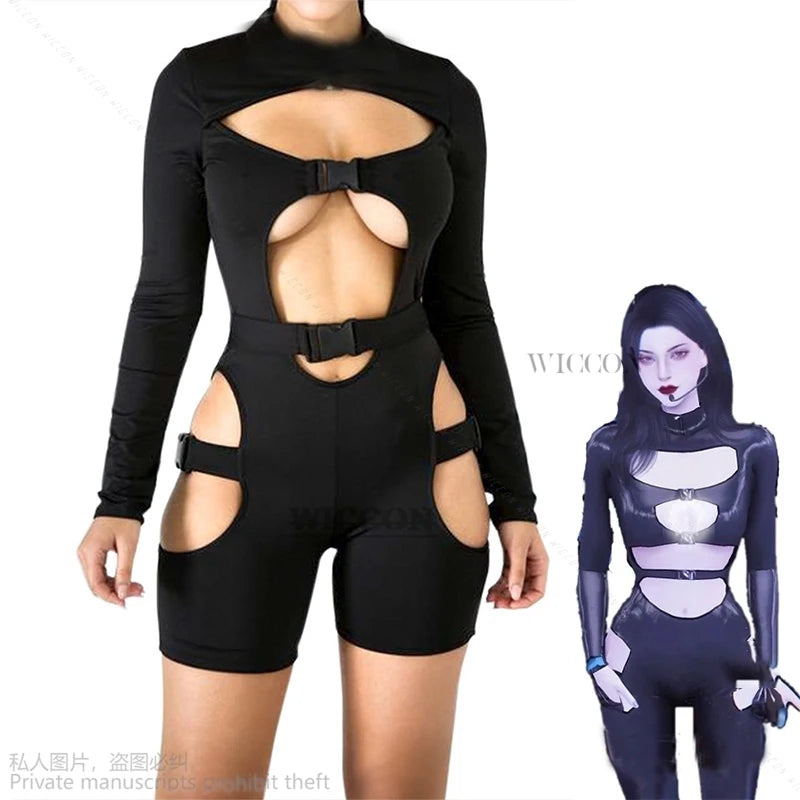 Assassin Agents Tight Jumpsuit Cosplay