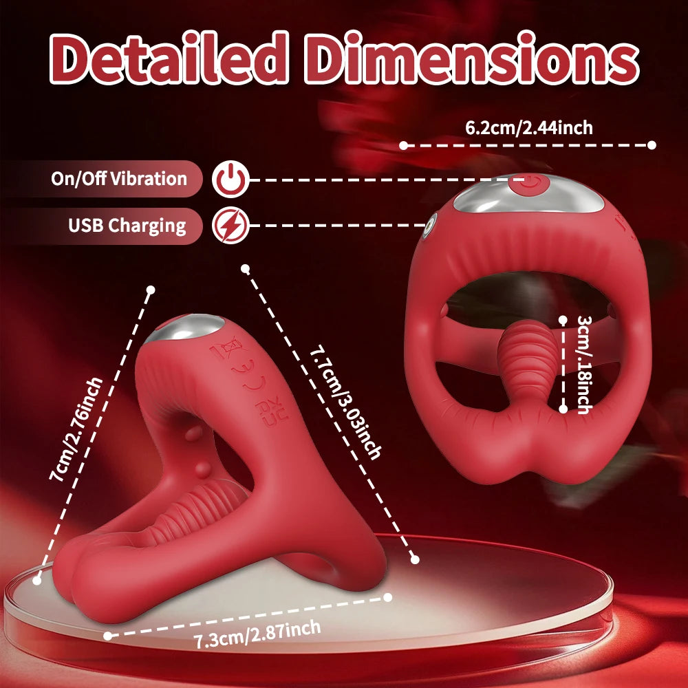 Cock Rings for Man (Vibrating Stimulator Ejaculation Delay)