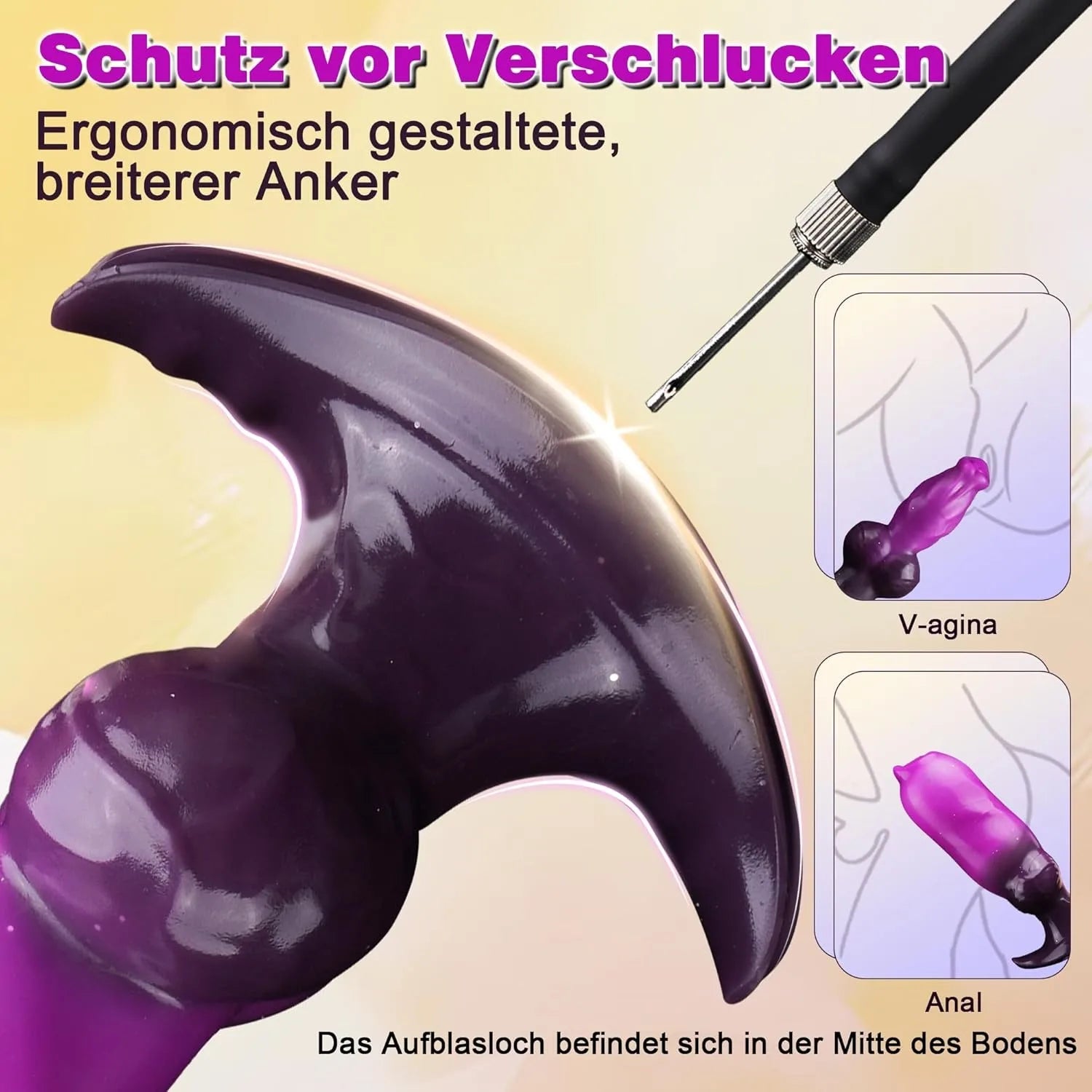 Dildo Monster Inflatable Penis Butt Plug Tail Fantasy