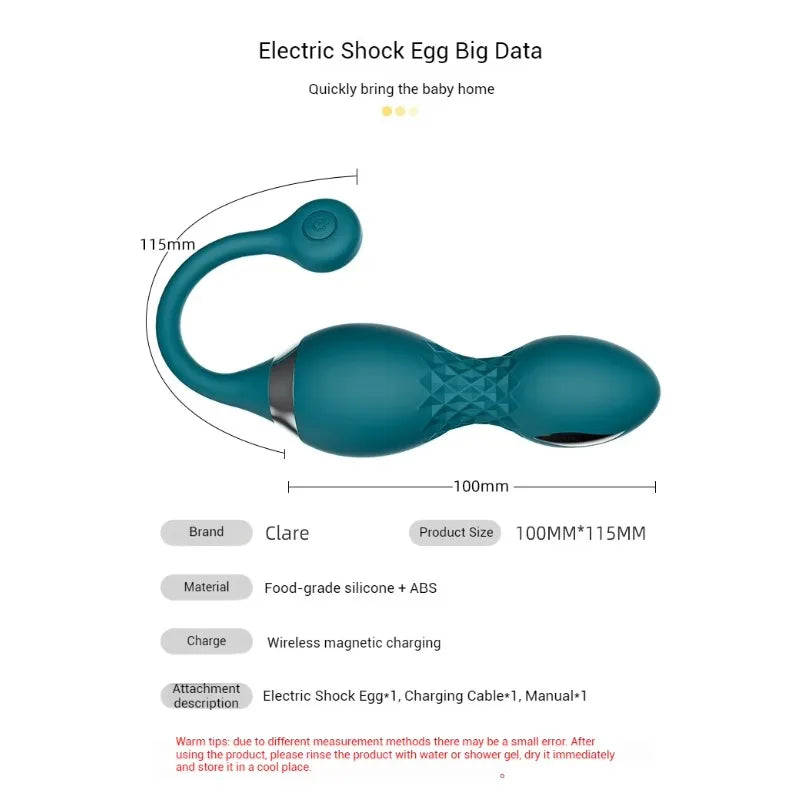 Adult Sexy Vibrating for Egg Toy Women's Remote Control Wireless Electric Shock Vibrators