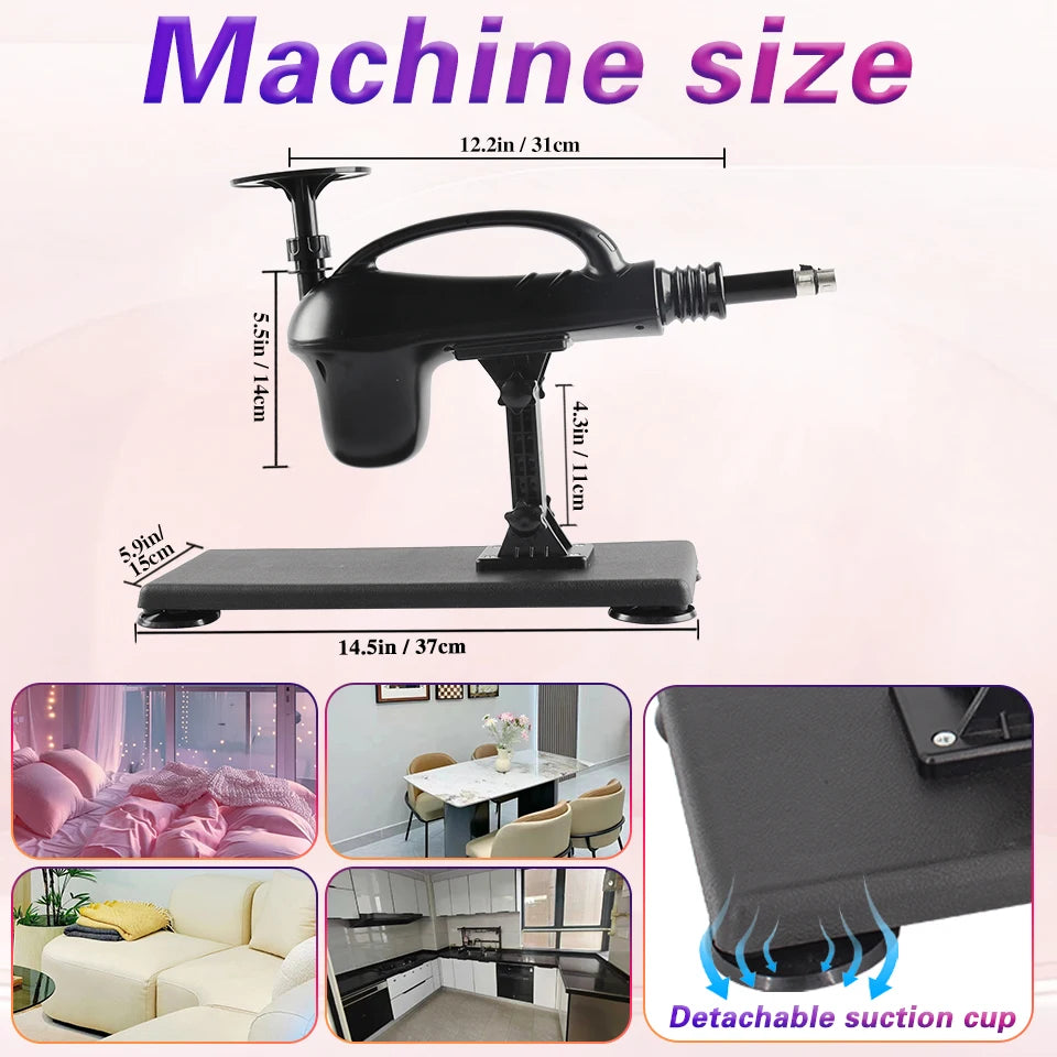 Portable Automatic Sex Machine with Big Dildo