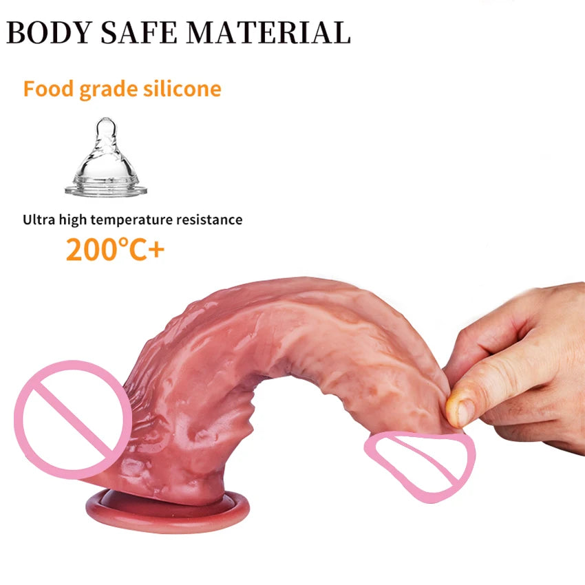 Silicone Dildos With Suction base 9Realistic Penis Sex Toys)