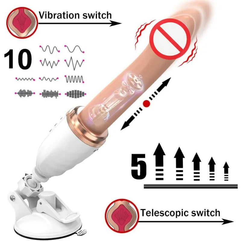 NoEnN Masturbator Dildo Vibrator (Automatic)
