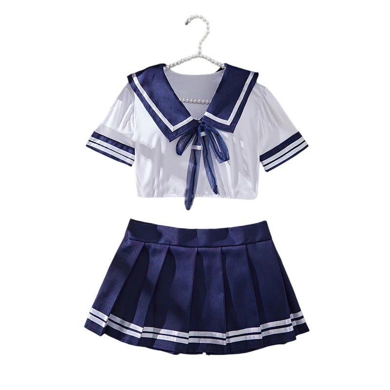 Cosplay 2 Piece Nightgown Student Uniform Set