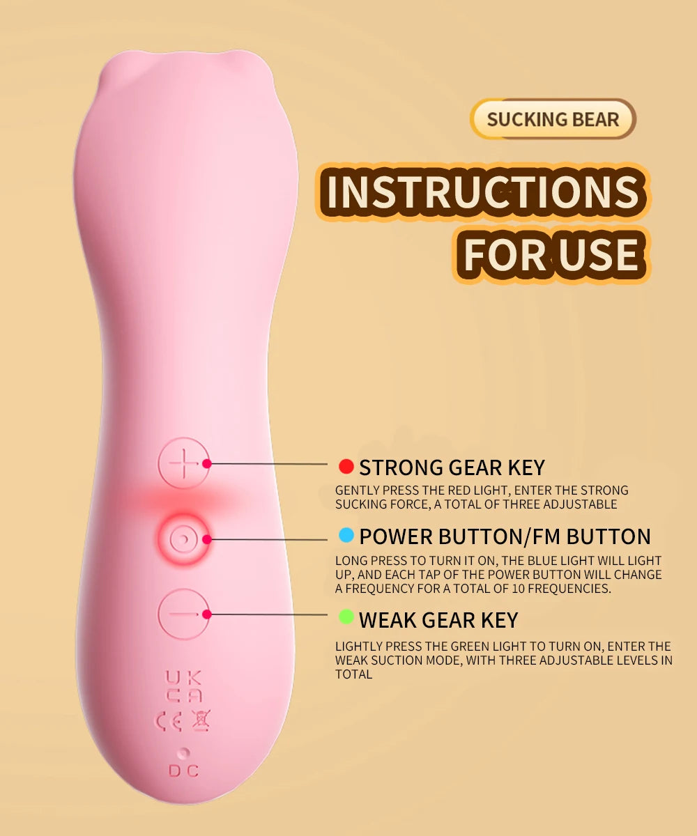 YAFEI Clit Sucking Vibrator 10 Speed Vibrating Sucker